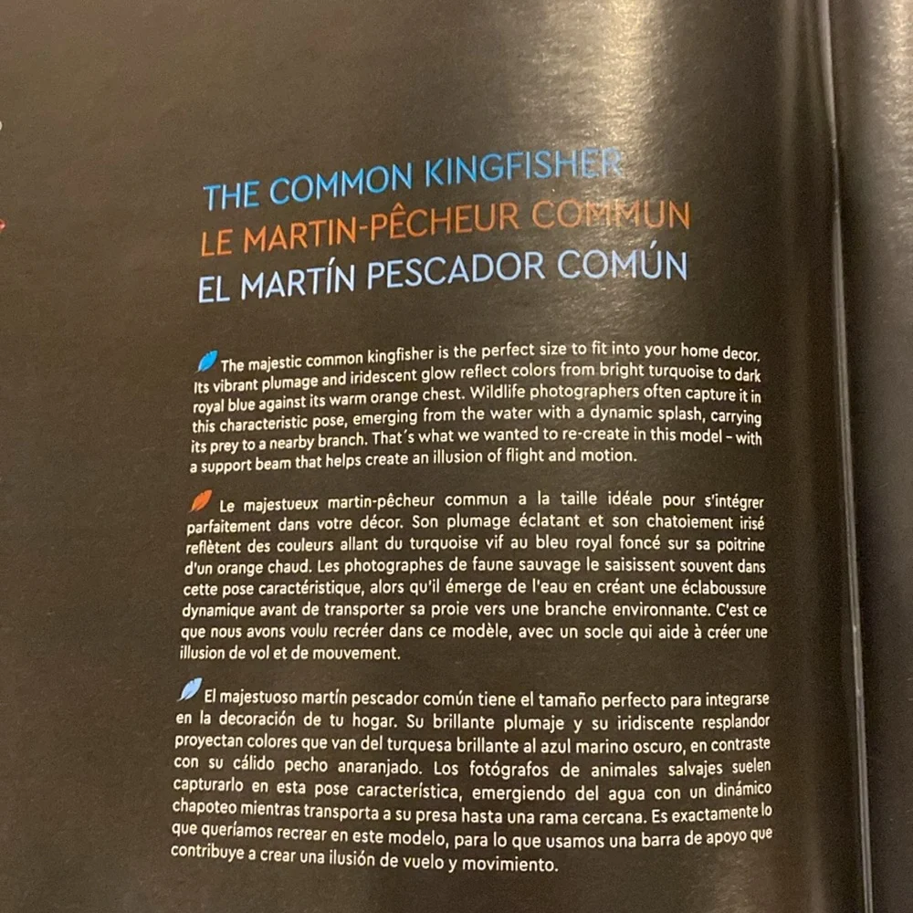 Lego Icons Kingfisher Instruction Booklet Preowned